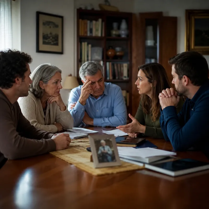 Mi familia no logra ponerse de acuerdo con una herencia.